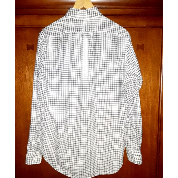 Ralph Lauren Tattersail Long-Sleeve Oxford Shirt- White/Black - Picture 12 of 15